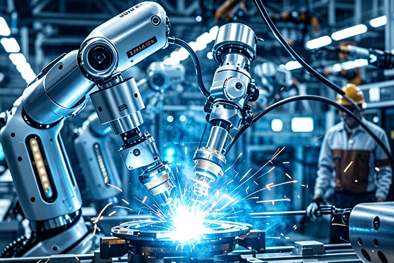 Industrial robotics welding